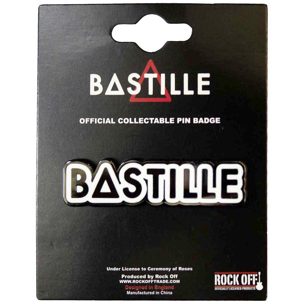 Bastille - Logo Pin - Zwart/Wit